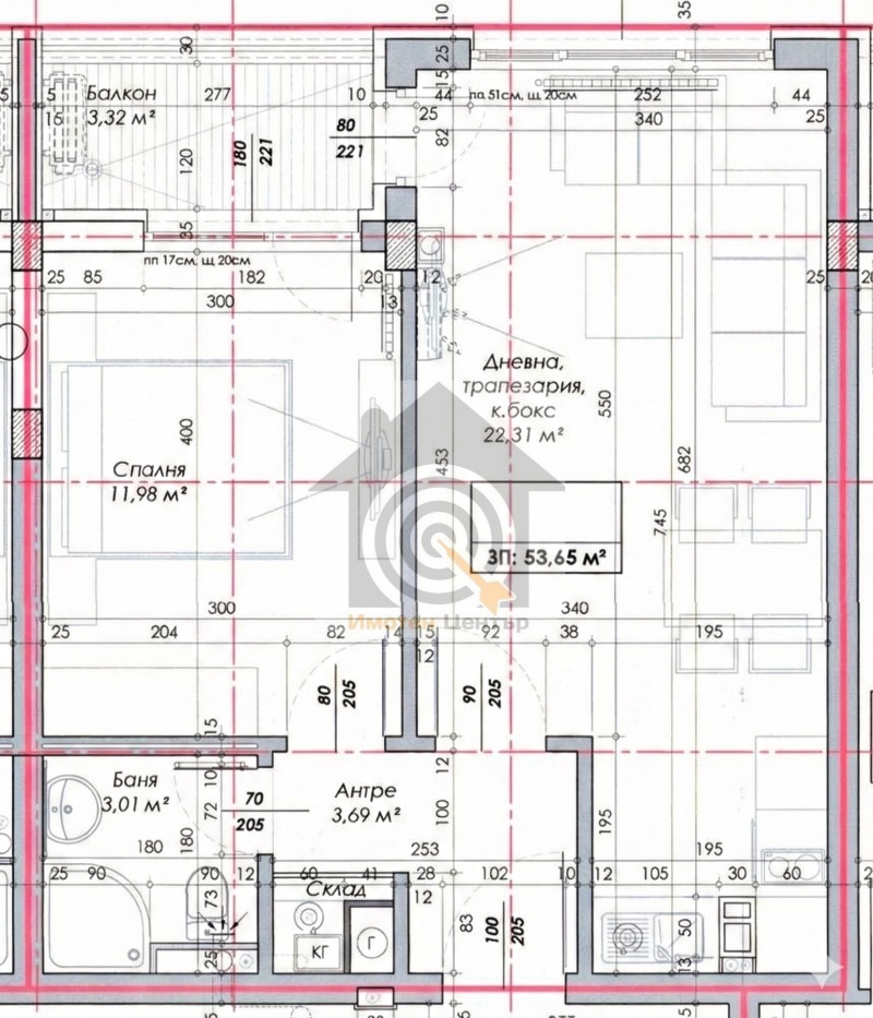 Продава 2-СТАЕН в град София, Овча купел 1 - 65 кв.м / 162 225 € » 317 284.52 лв., ИМОТЕН ЦЕНТЪР БЪЛГАРИЯ 2021