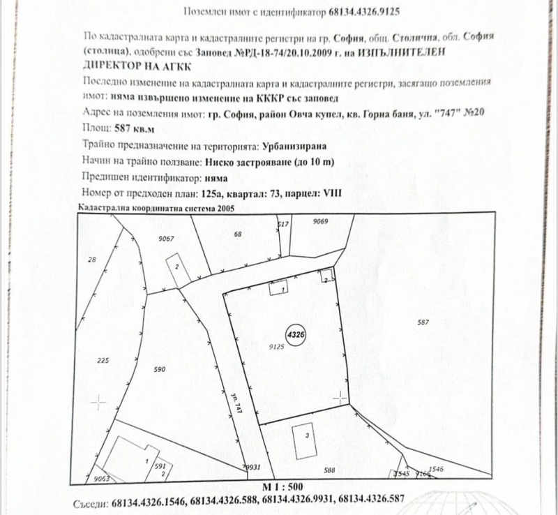 Продава ПАРЦЕЛ, гр. София, Горна баня, снимка 3 - Парцели - 53137744