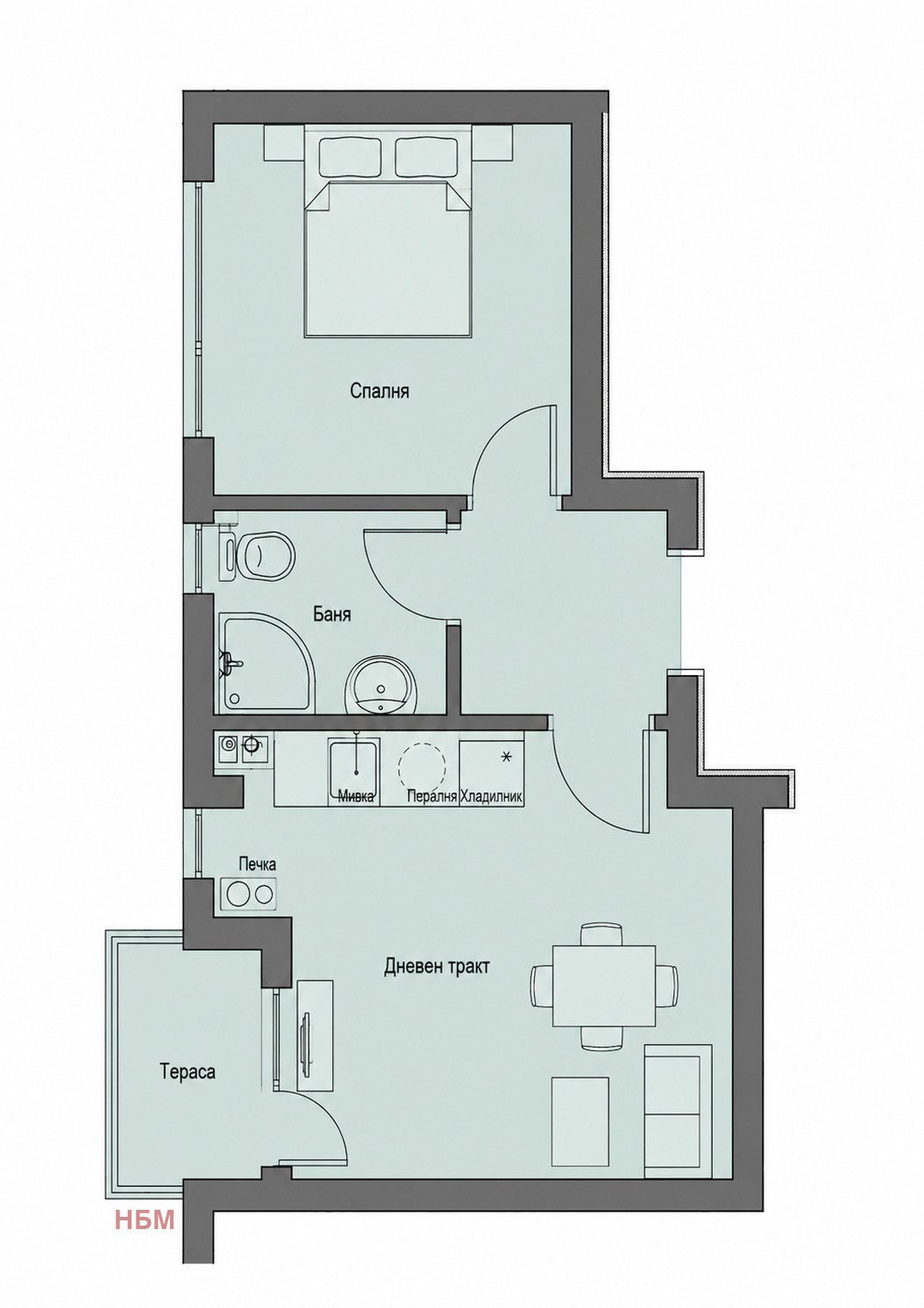 Продава 2-СТАЕН, гр. Балчик, област Добрич, снимка 4 - Апартаменти - 55018090