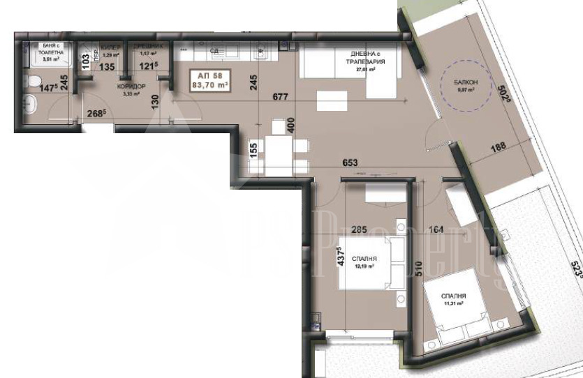 Продава 3-СТАЕН, гр. Стара Загора, Самара 3, снимка 5 - Апартаменти - 56736737