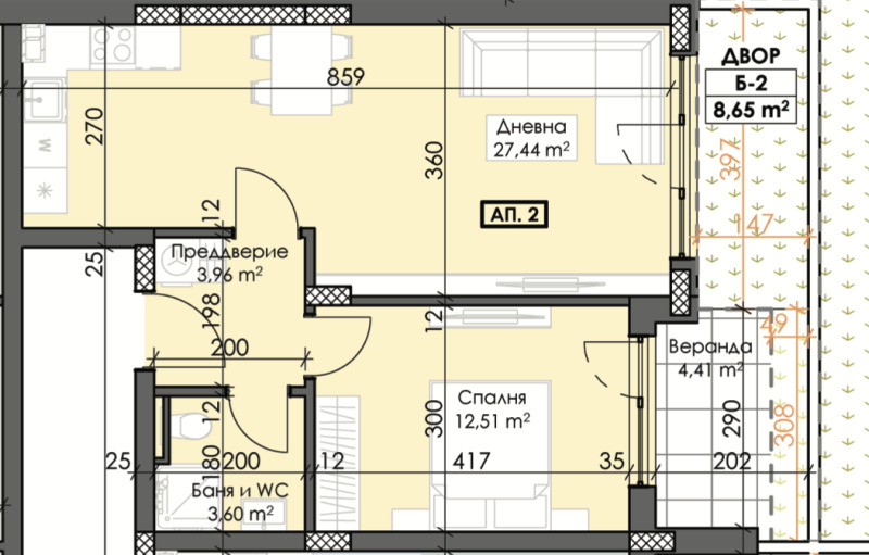 Продава 2-СТАЕН, гр. Пловдив, Тракия, снимка 6 - Aпартаменти - 47774835