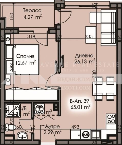 In vendita  1 camera da letto Burgas , Izgrev , 65 mq | 91142821 - Immagine [3]