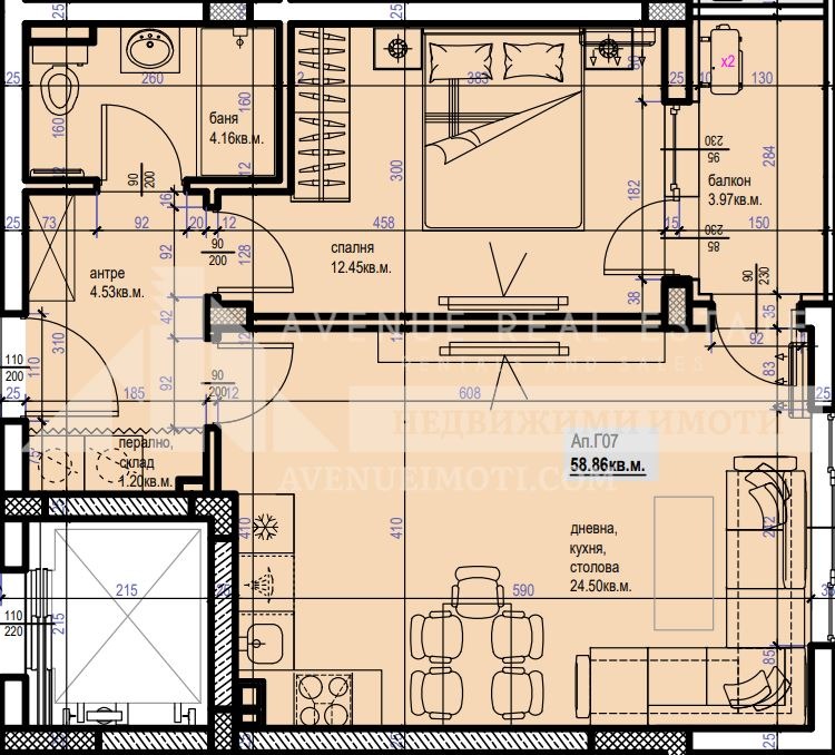 Продава 2-СТАЕН, гр. Пловдив, Южен, снимка 2 - Aпартаменти - 46926492