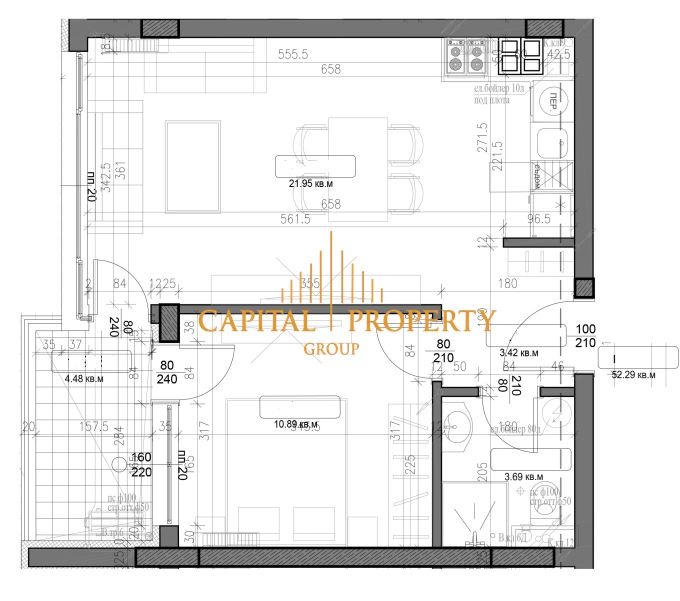 In vendita  1 camera da letto Varna , Vazragdane 1 , 61 mq | 48815124