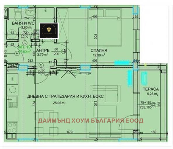 De vânzare  1 dormitor Plovdiv , Hristo Smirnensci , 70 mp | 45256094 - imagine [7]