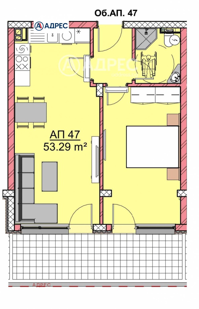 In vendita  1 camera da letto Varna , Vladislav Varnenchik 1 , 61 mq | 39330227 - Immagine [2]