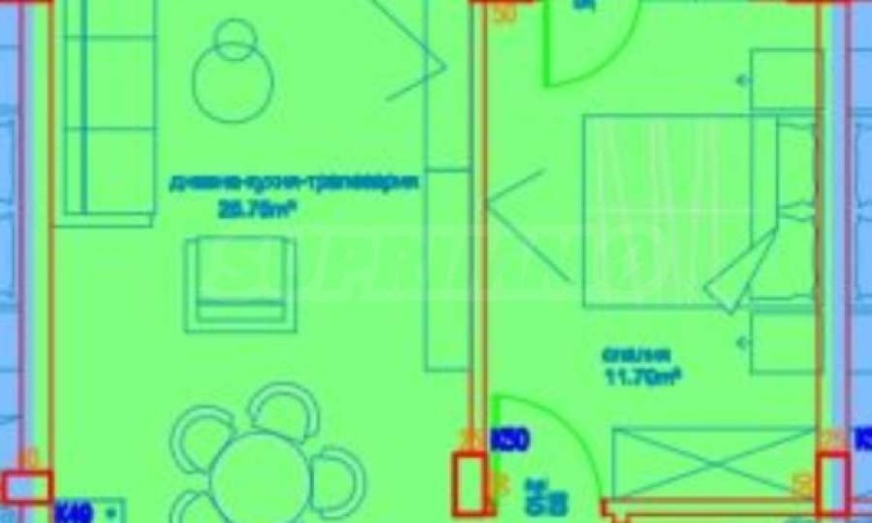 Продава 2-СТАЕН в град Бургас, Славейков - 61 кв.м / 129 171 € » 252 636.52 лв., СУПРИММО - БУРГАС