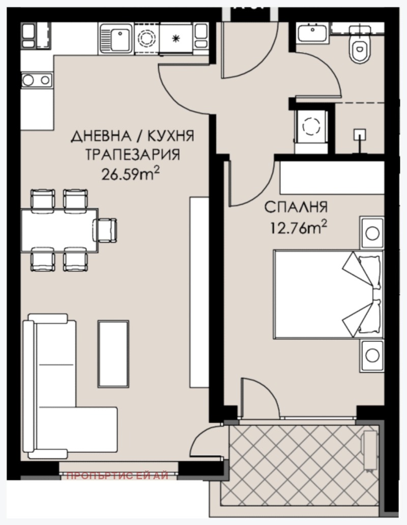Продава 2-СТАЕН, гр. София, Люлин 9, снимка 12 - Апартаменти - 53595482