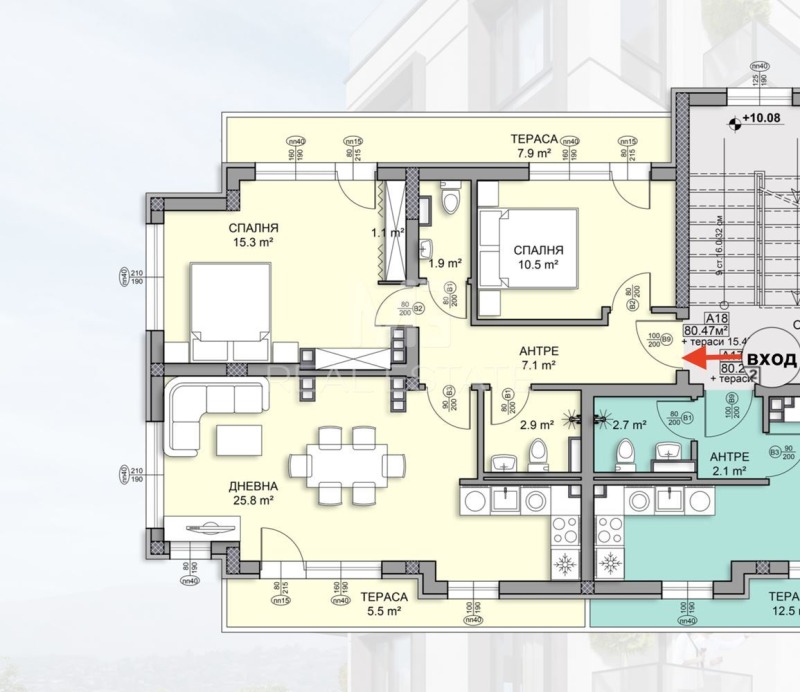À vendre  2 chambres Sofia , Darvenitsa , 123 m² | 21381543 - image [3]