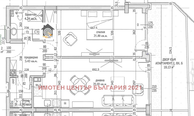 Продава  2-стаен град София , Малинова долина , 96 кв.м | 17201489