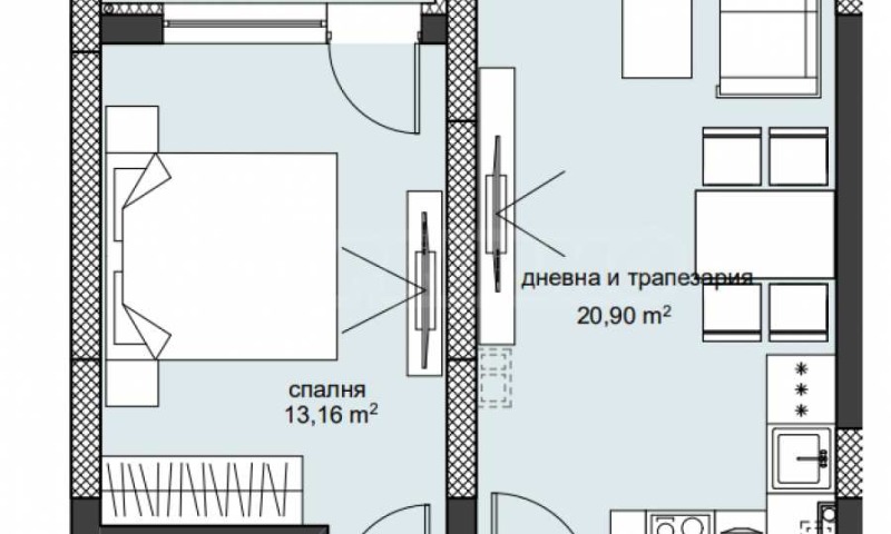 À vendre  1 chambre Plovdiv , Hristo Smirnenski , 68 m² | 78640418 - image [3]