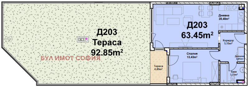 Zu verkaufen  1 Schlafzimmer Sofia , Poligona , 168 qm | 66185238 - Bild [2]