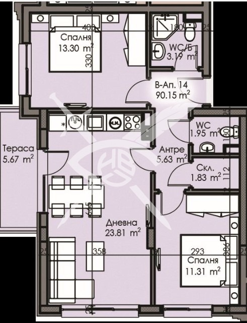 Продава 3-СТАЕН, гр. Бургас, Изгрев, снимка 2 - Aпартаменти - 48248623