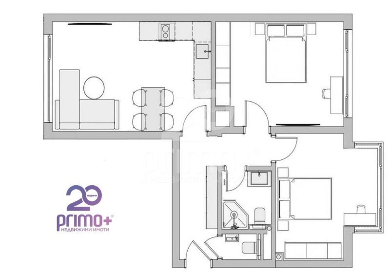 In vendita  2 camere da letto Sofia , Borovo , 70 mq | 76487372 - Immagine [5]