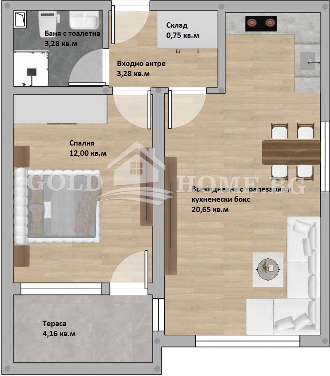 Продава 2-СТАЕН, гр. Пловдив, Христо Смирненски, снимка 2 - Апартаменти - 53083253