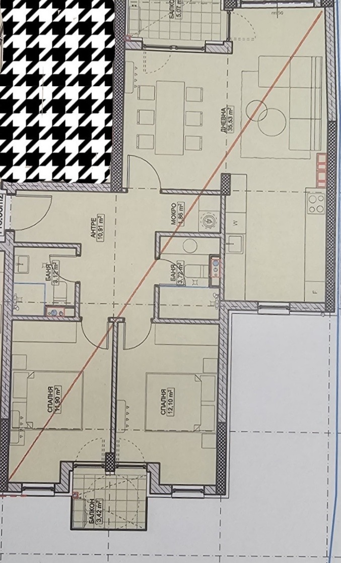 Satılık  2 yatak odası Sofia , Nadejda 4 , 118 metrekare | 30257577