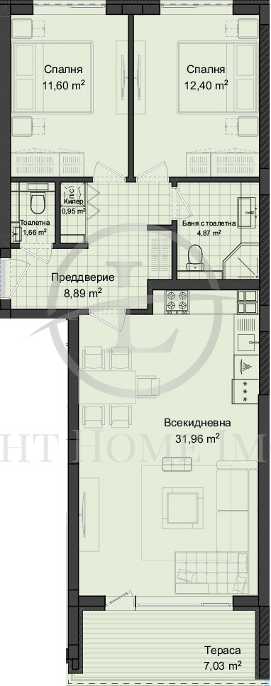 Na prodej  2 ložnice Plovdiv , Gagarin , 107 m2 | 76117441 - obraz [2]