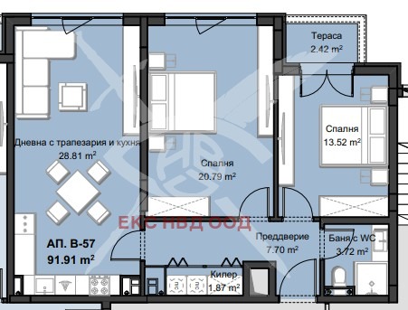 Продава 3-СТАЕН, гр. Пловдив, Христо Смирненски, снимка 1 - Aпартаменти - 49539849