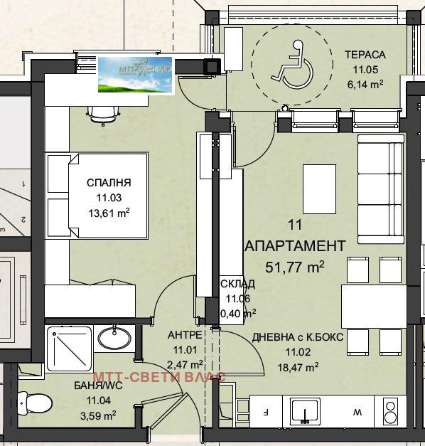 Продава 2-СТАЕН, гр. Свети Влас, област Бургас, снимка 6 - Апартаменти - 53152237