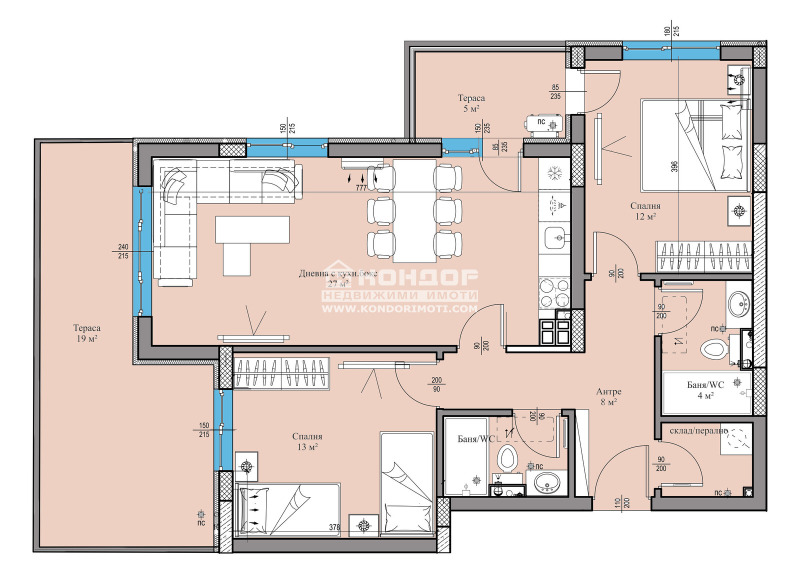 Na sprzedaż  2 sypialnie Plowdiw , Wastaniczeski , 120 mkw | 85581253 - obraz [3]