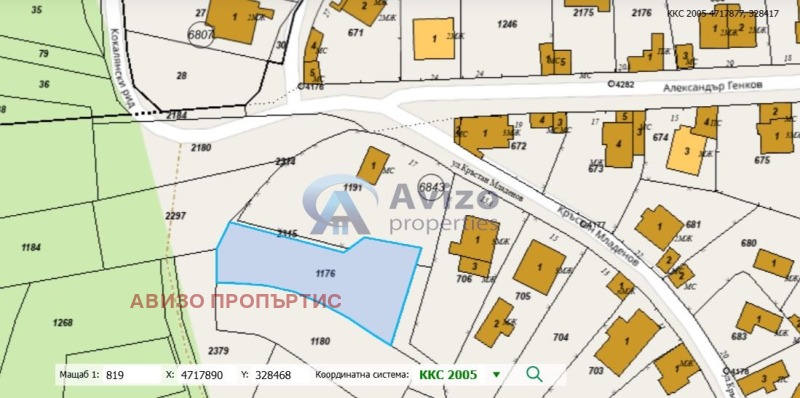 Продава  Парцел град София , с. Кокаляне , 811 кв.м | 40677534 - изображение [2]