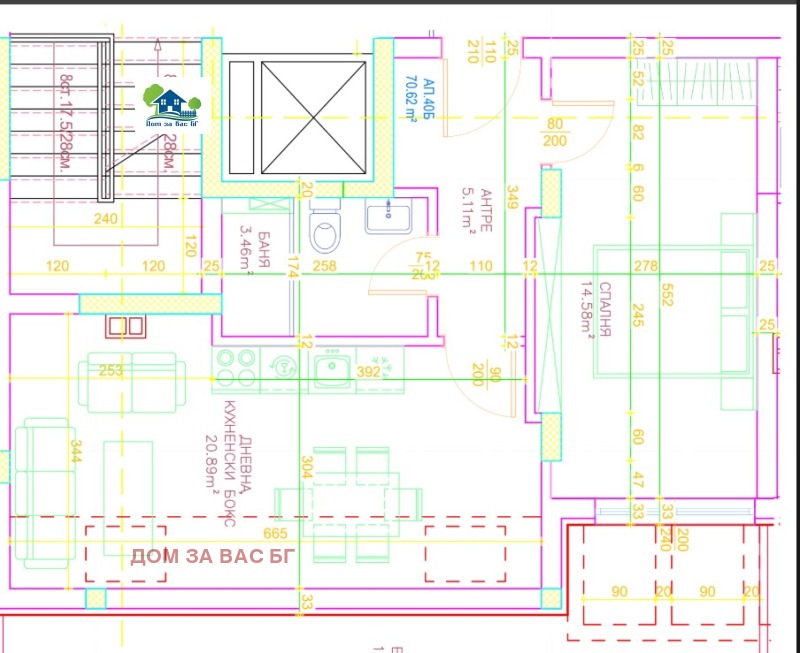 Продава  2-стаен град София , Малинова долина , 78 кв.м | 64806791 - изображение [2]