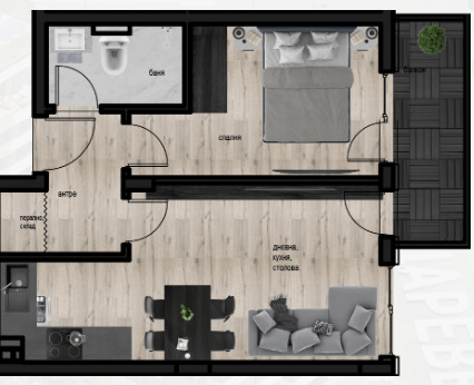 In vendita  1 camera da letto Plovdiv , Kiuchuk Parig , 69 mq | 19185774