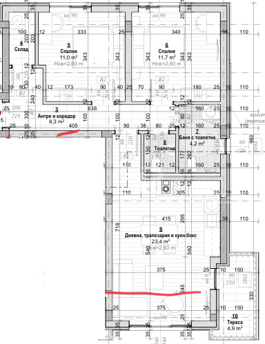 Продава  3-стаен град Пловдив , Коматево , 91 кв.м | 39313341 - изображение [2]