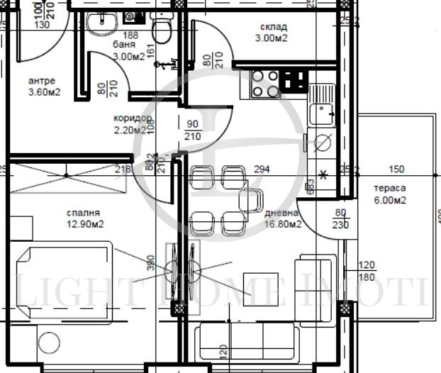 Zu verkaufen  1 Schlafzimmer Plowdiw , Belomorski , 64 qm | 92653758 - Bild [3]