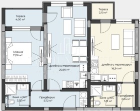 Te koop 2 slaapkamers