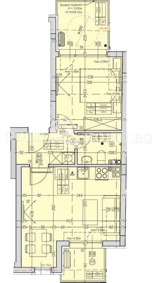 Продава 2-СТАЕН, гр. Пловдив, Съдийски, снимка 2 - Aпартаменти - 48751485