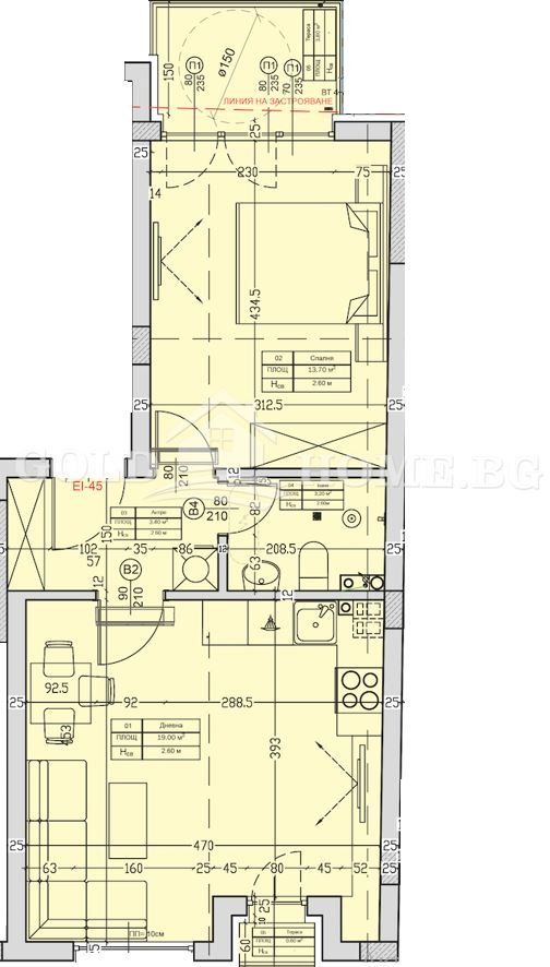 Til salg  1 soveværelse Plovdiv , Sadijski , 69 kvm | 35879414 - billede [2]