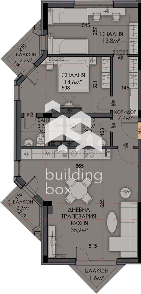 Продава 3-СТАЕН, гр. Варна, Виница, снимка 12 - Aпартаменти - 49082636