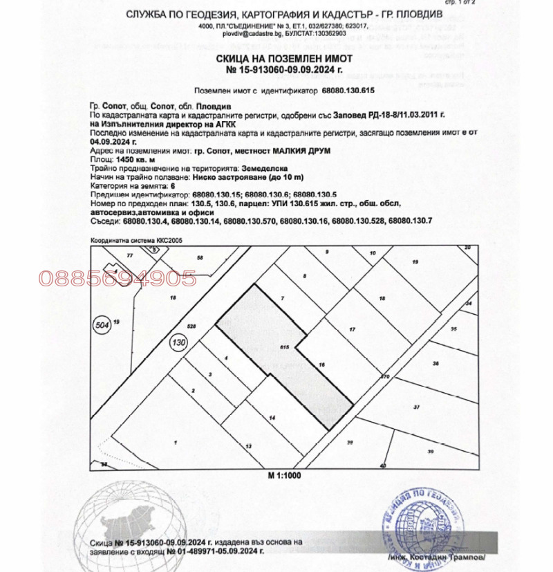 На продаж  Сюжет область Пловдив , Сопот , 1450 кв.м | 97345896 - зображення [2]