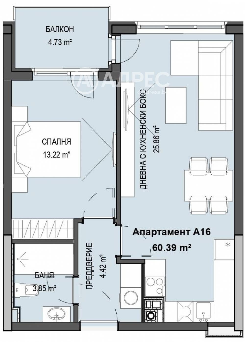 Продава 2-СТАЕН, гр. София, Кръстова вада, снимка 4 - Апартаменти - 54110943