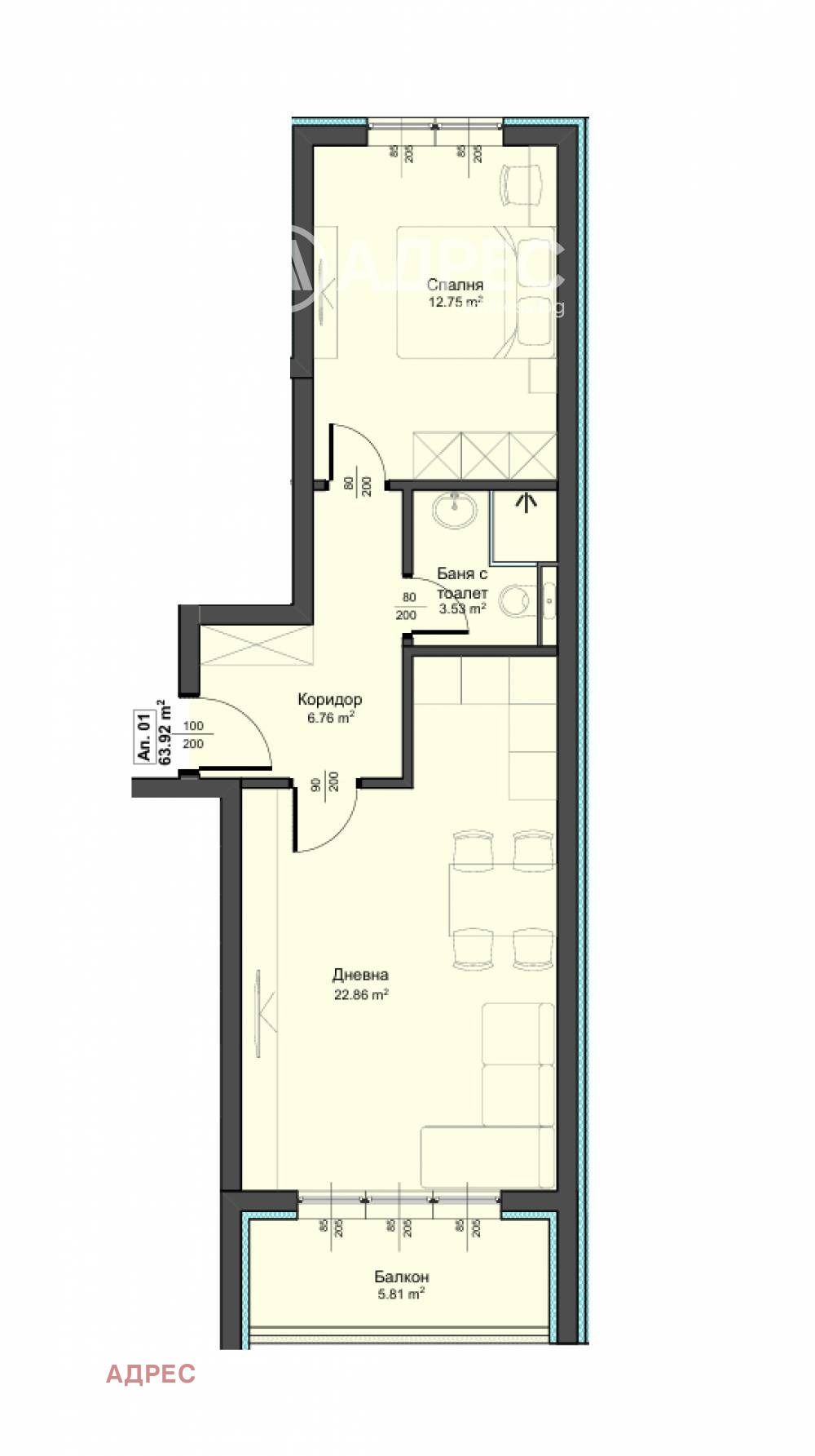 Продава 2-СТАЕН, гр. Варна, Аспарухово, снимка 2 - Апартаменти - 54330146