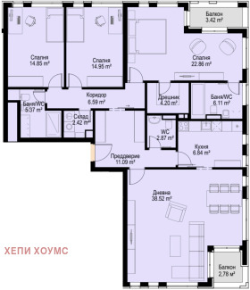 3 Schlafzimmer Bojana, Sofia 2