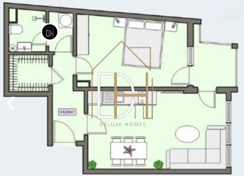 À venda  1 quarto Plovdiv , Centar , 65 m² | 83408567 - imagem [2]