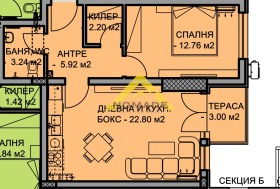 1 Schlafzimmer Ostromila, Plowdiw 6