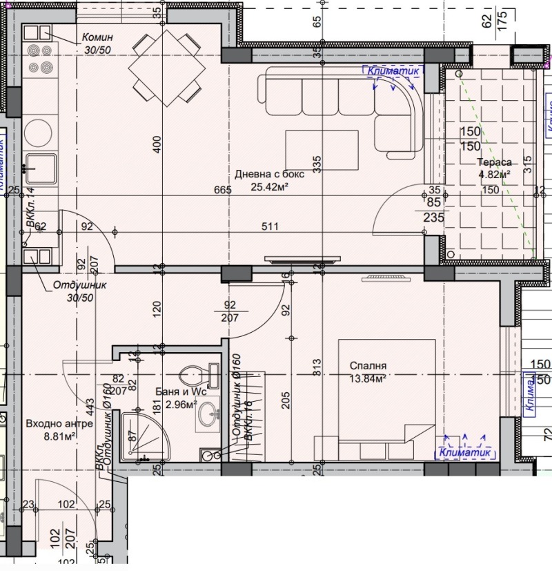 Продаја  1 спаваћа соба Стара Загора , Железник - центар , 83 м2 | 84874291 - слика [5]