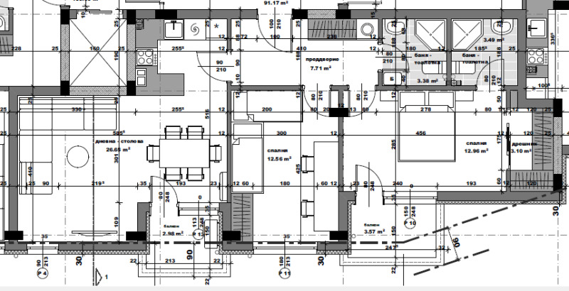 Продаја  2 спаваће собе Стара Загора , Центар , 99 м2 | 34536935 - слика [3]