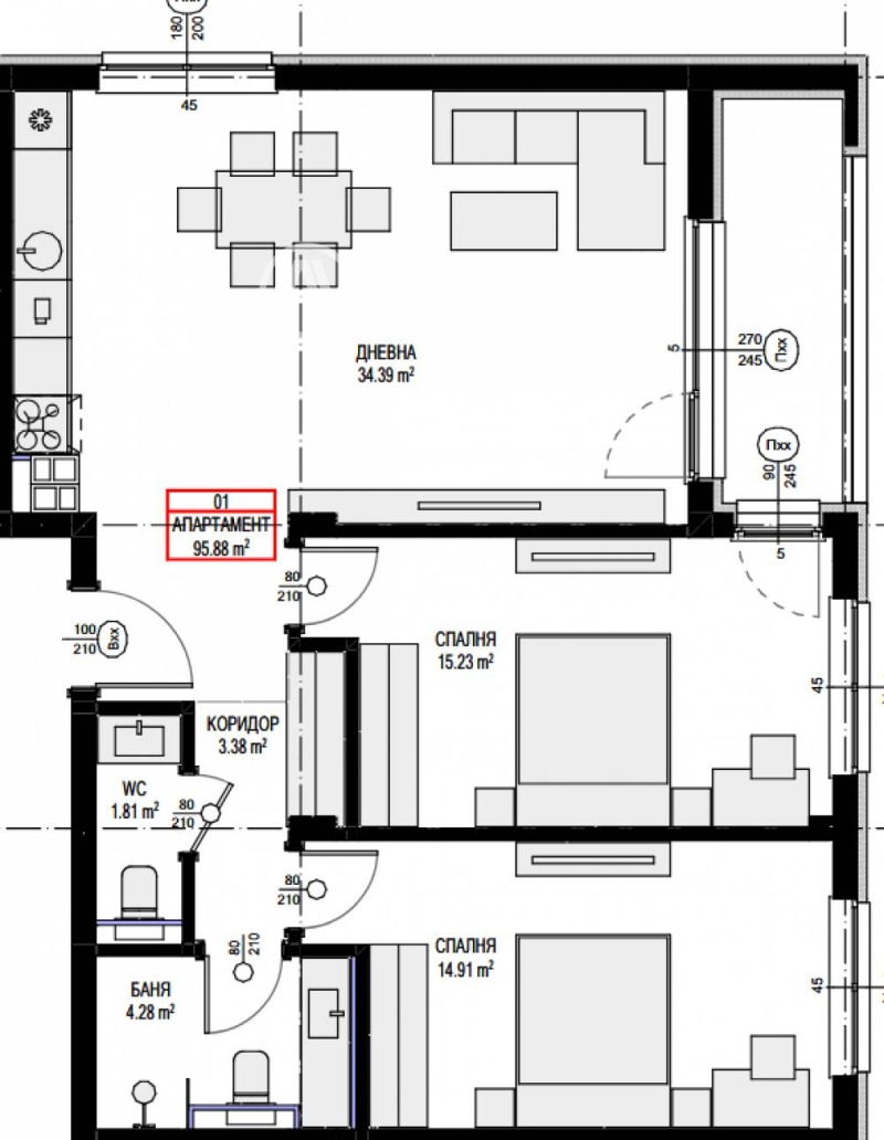 Продава 3-СТАЕН, гр. София, Овча купел 2, снимка 3 - Апартаменти - 52392019