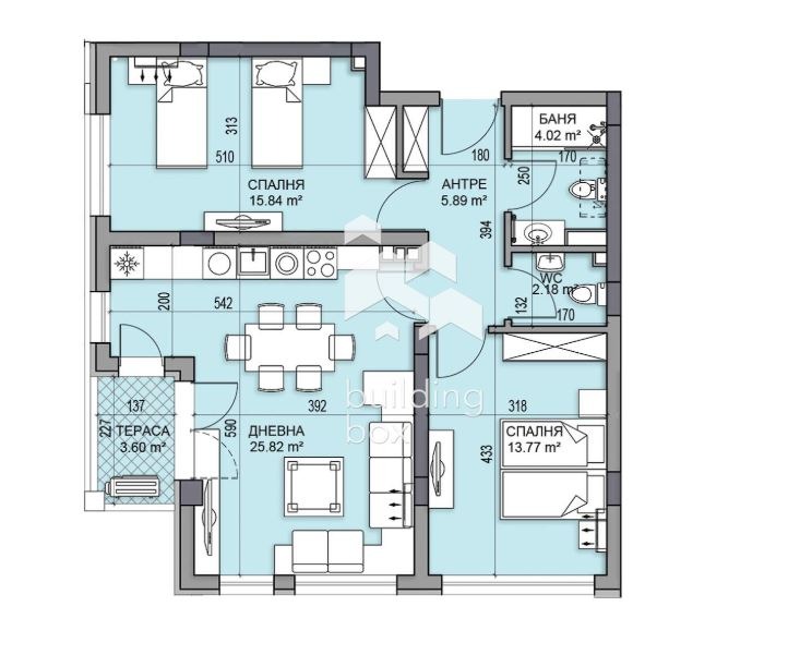 Myytävänä  2 makuuhuonetta Plovdiv , Gagarin , 104 neliömetriä | 40052860 - kuva [2]
