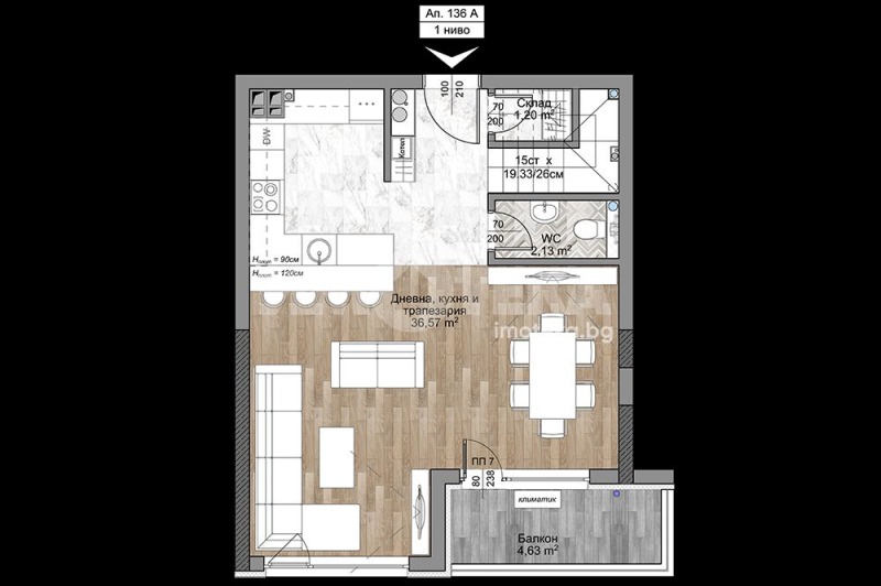 Продава МНОГОСТАЕН, гр. София, Младост 4, снимка 3 - Aпартаменти - 49176331