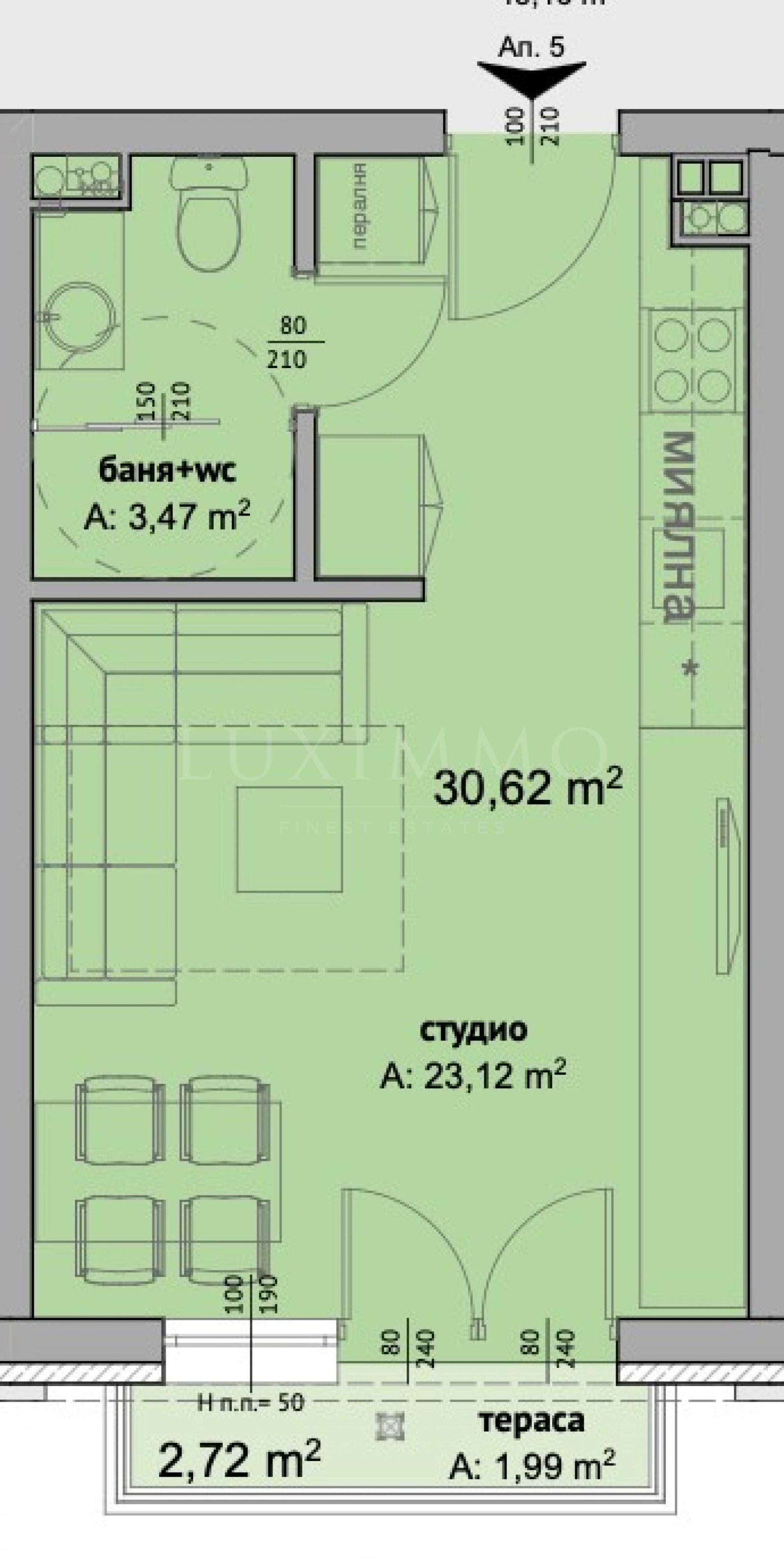 Продава 1-СТАЕН, к.к. Слънчев бряг, област Бургас, снимка 2 - Апартаменти - 55831980