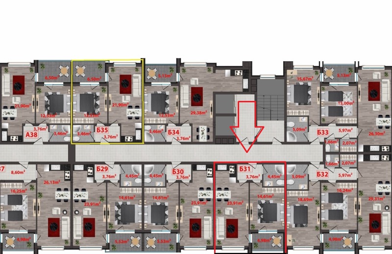 Продава 2-СТАЕН, гр. Хасково, Център, снимка 1 - Aпартаменти - 48684801