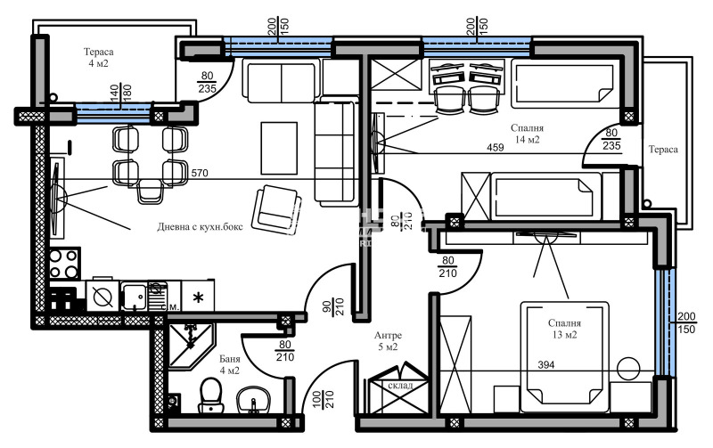 Продава  3-стаен град Пловдив , Беломорски , 89 кв.м | 96396120 - изображение [2]