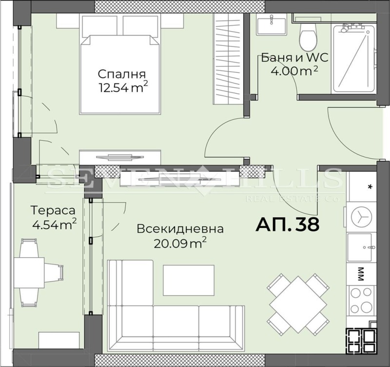 Продава 2-СТАЕН, гр. Пловдив, Христо Смирненски, снимка 3 - Aпартаменти - 48662445