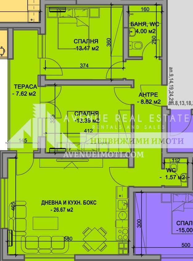 Zu verkaufen  2 Schlafzimmer Plowdiw , Juschen , 108 qm | 92261262 - Bild [2]