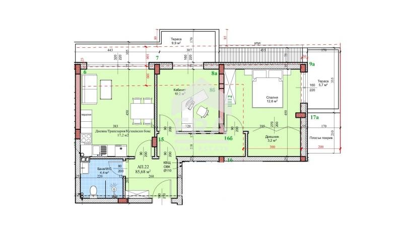 Продаја  2 спаваће собе Русе , Широк центар , 105 м2 | 92088433